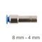 AIRCRAFT Red Insert Str. Pu 8mm - 4mm